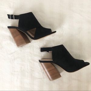 BRAND NEW Madden Girl Black Open Toe Booties
